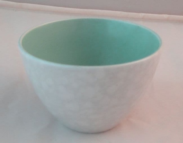 Poole Pottery Ice Green and Seagull Open Sugar Bowls