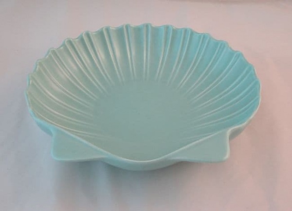 Poole Pottery Ice Green Large Shell Dish