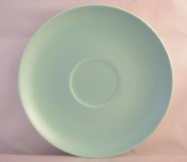 Poole Pottery Ice Green Saucers for the Cup Handled Soup Bowls