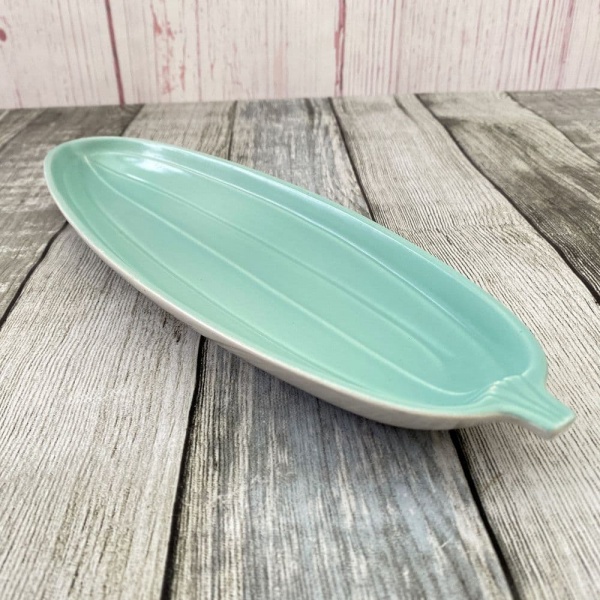 Poole Pottery Ice Green & Seagull Cucumber Dish, Small