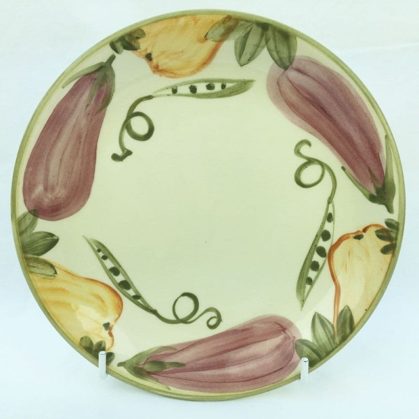 Poole Pottery Legumes Tea Plates, Green Rim