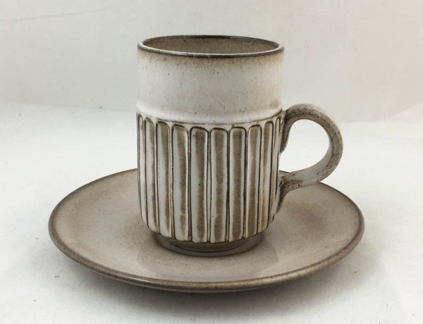 Poole Pottery, New Stoneware Coffee Cups and Saucers