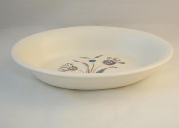 Poole Pottery Open Oval Serving Bowl in the ''YQ'' Pattern