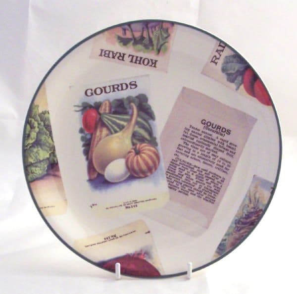 Poole Pottery Seed Packets (Gourds) Starter/Dessert Plates