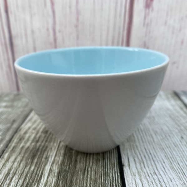 Poole Pottery Sky Blue & Dove Grey (C104) Sugar Bowl, Smaller