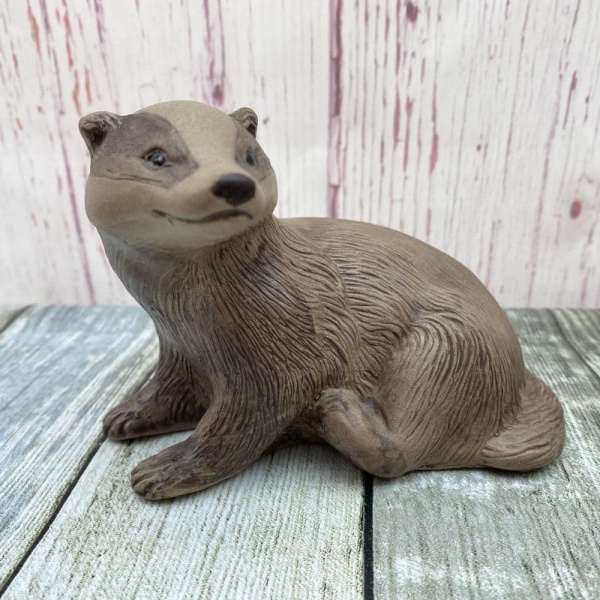 Poole Pottery Stoneware Badger (Looking over his left shoulder)