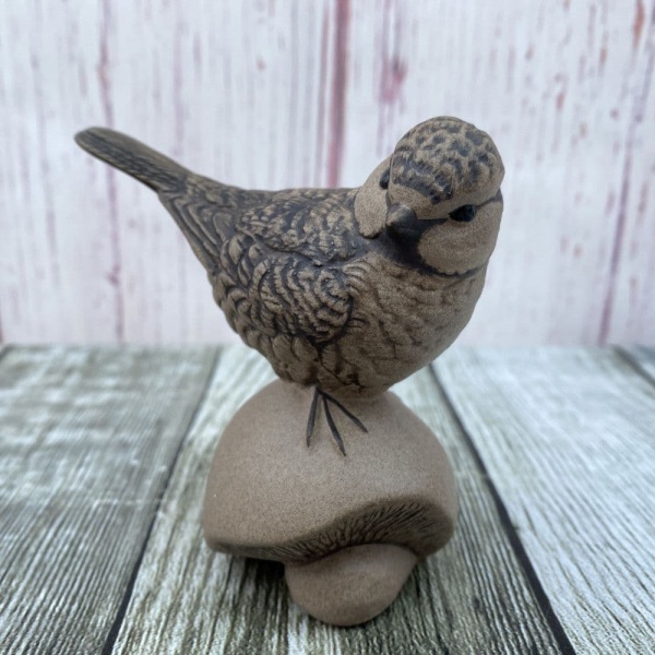 Poole Pottery Stoneware Blue Tit on a Mushroom