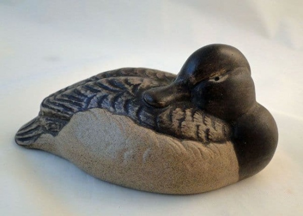Poole Pottery Stoneware Decoy Duck, Tufted