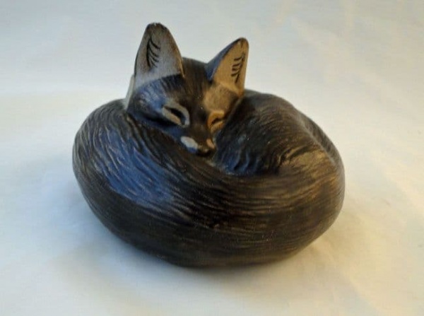 Poole Pottery Stoneware, Fox Paperweight