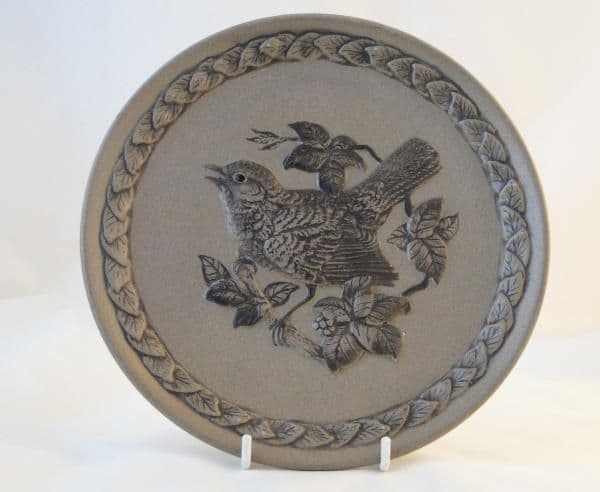 Poole Pottery Stoneware Plate, British Garden Birds, The Blackbird.