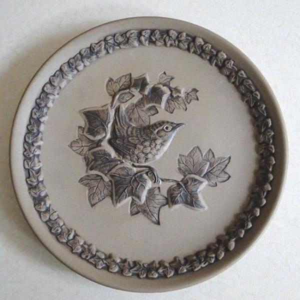 Poole Pottery Stoneware Plate, British Garden Birds, The Wren.