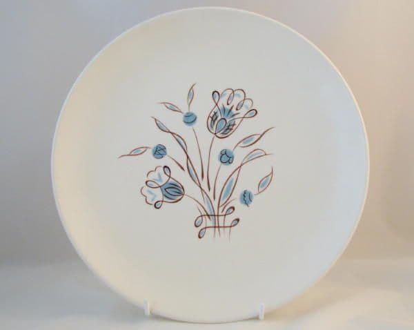 Poole Pottery Ten inch Plates in the ''YQ'' Pattern