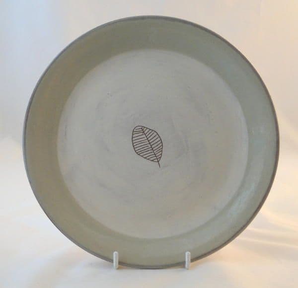 Poole Pottery Terracotta (Leaf Design) Salad/Breakfast Plates