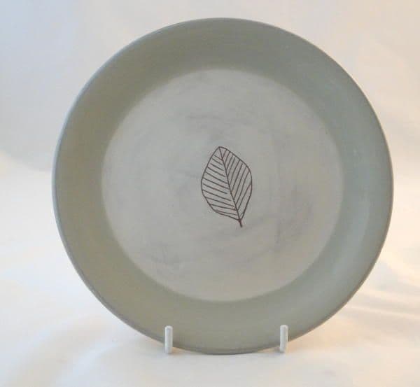 Poole Pottery Terracotta (Leaf Design) Tea Plates