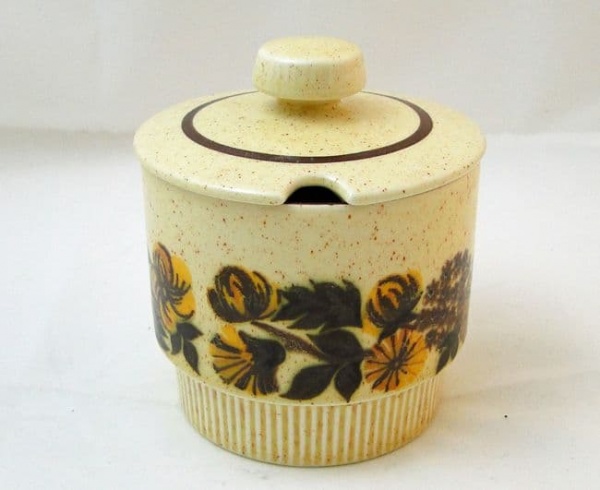 Poole Pottery Thistlewood Lidded Jam/Sugar Bowls