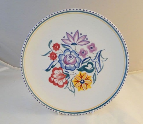 Poole Pottery Traditionally Hand Painted CS Plate