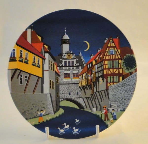 Poole Pottery Transfer Plate, 432 Scene II