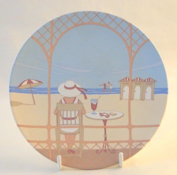 Poole Pottery Transfer Plate, Art Deco Summer, No 447