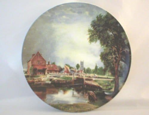 Poole Pottery Transfer Plate, Constable's Mill at Dedham