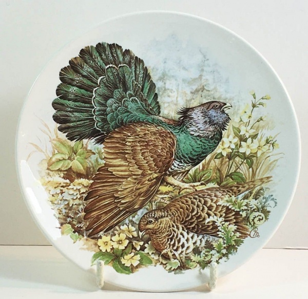 Poole Pottery Transfer Plate, Game Birds, No 3