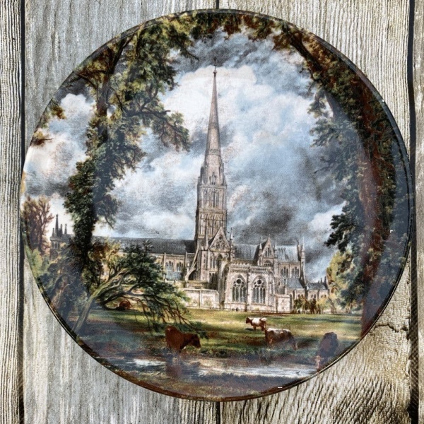 Poole Pottery Transfer Plate, Salisbury Cathedral