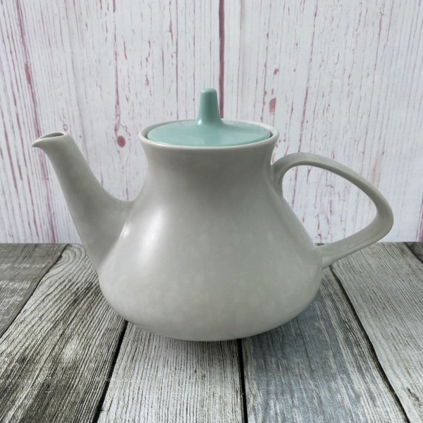 Poole Pottery Twintone Ice Green & Seagull Teapot, 2 Pints