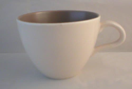 Poole Pottery Twintone Mushroom and Sepia (C54) Demi-tasse Coffee Cups
