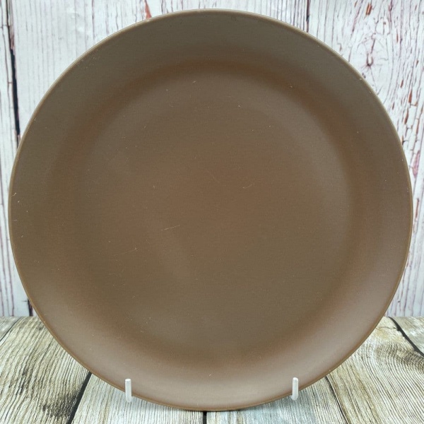 Poole Pottery Twintone Mushroom and Sepia (C54) Salad/Breakfast Plate, 9'' (Sepia)