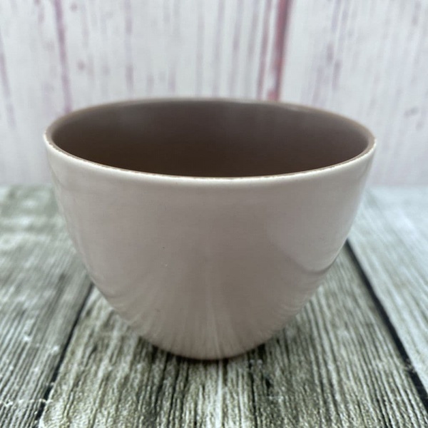 Poole Pottery Twintone Mushroom and Sepia (C54) Small Sugar Bowl