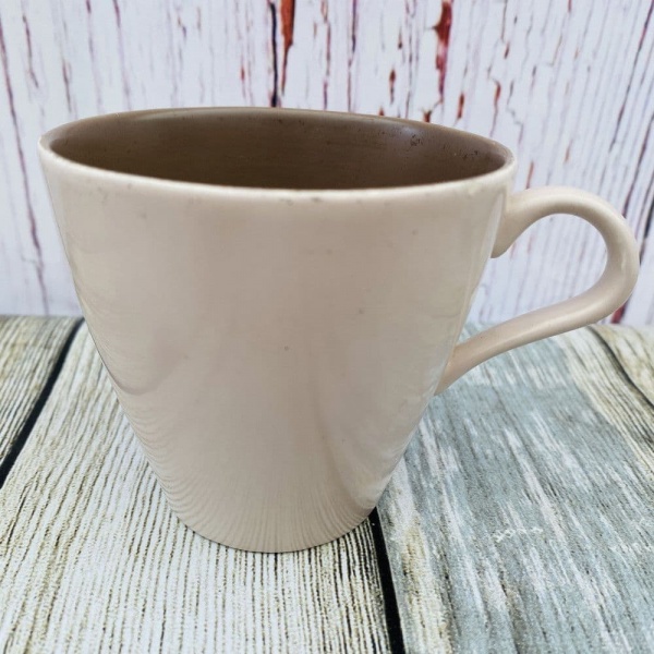 Poole Pottery Twintone Mushroom and Sepia (C54) Standard Tea Cup