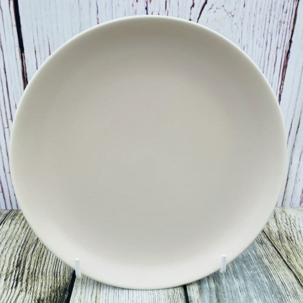 Poole Pottery Twintone Mushroom and Sepia (C54) Tea Plate, 7''