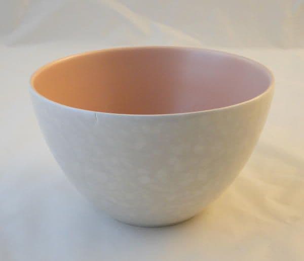 Poole Pottery Twintone Peach Bloom and Seagul Sugar Bowls (C97)