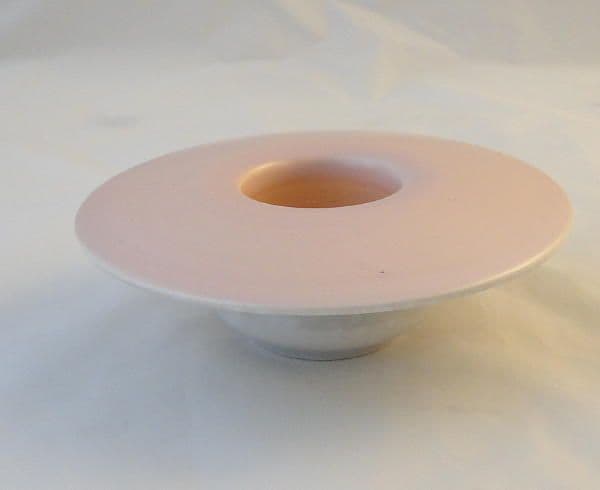 Poole Pottery Twintone Peach Bloom and Seagull, Small Posy Dish (C97)