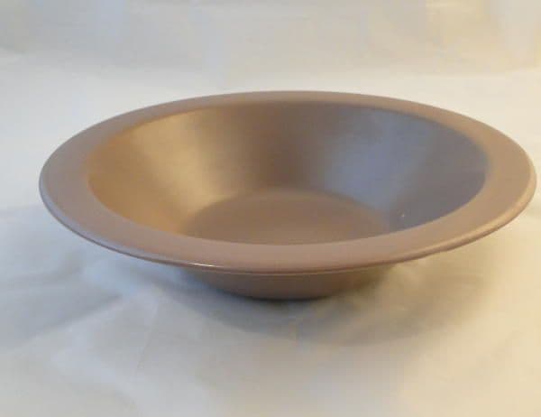 Poole Pottery Twintone Sepia Coloured (C54) Rimmed Open Serving Bowls