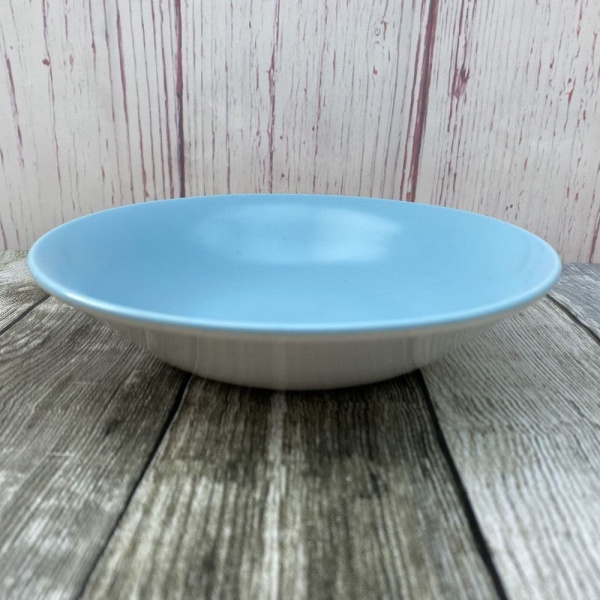 Poole Pottery Twintone - Sky Blue & Dove Grey (C104) Soup / Cereal Bowl