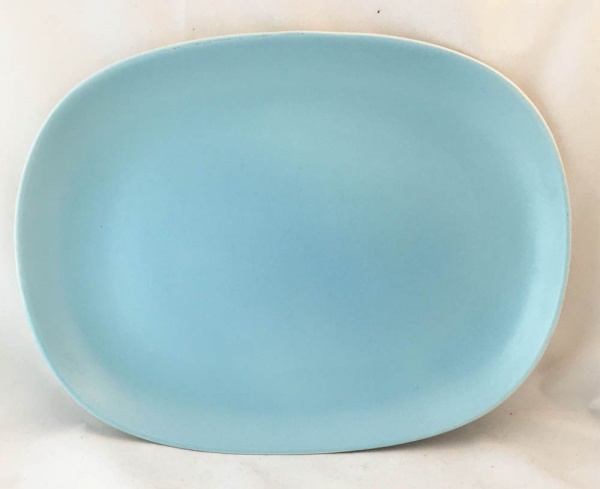 Poole Pottery Twintone Sky Blue Rectangular Platters
