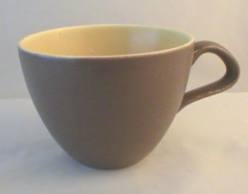Poole Pottery Twintone Sweetcorn and Brazil Demi-tasse Coffee Cups