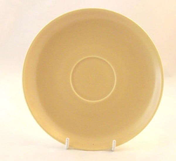 Poole Pottery Twintone Sweetcorn and Brazil Under Saucers for Lugged Soup Bowls