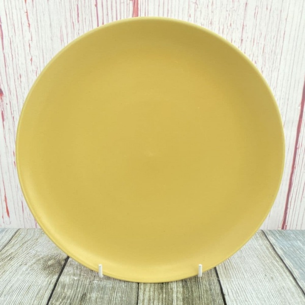 Poole Pottery Twintone - Sweetcorn & Brazil (C107) Dinner Plate, 10''
