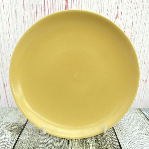 Poole Pottery Twintone - Sweetcorn & Brazil (C107) Starter/Dessert Plate, 8''