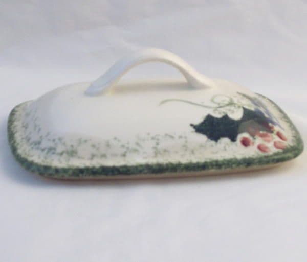 Poole Pottery Winter Vine Lid for Butter Dish