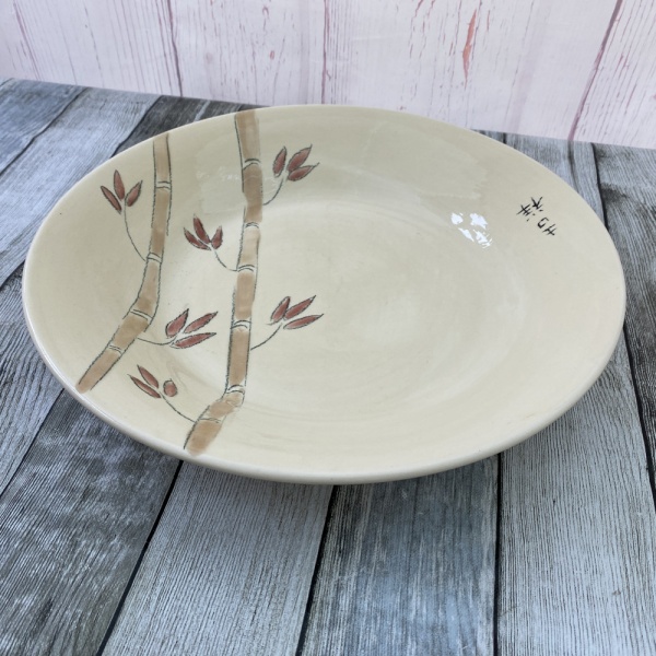 Poole Pottery Bamboo Large Shallow Serving Bowl