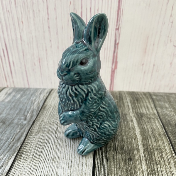 Poole Pottery Blue Standing Rabbit