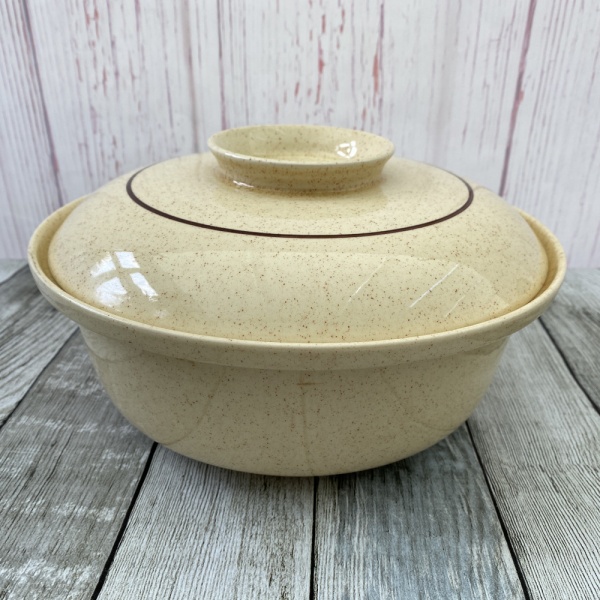 Poole Pottery Broadstone Rounded Lidded Serving Dish, Large