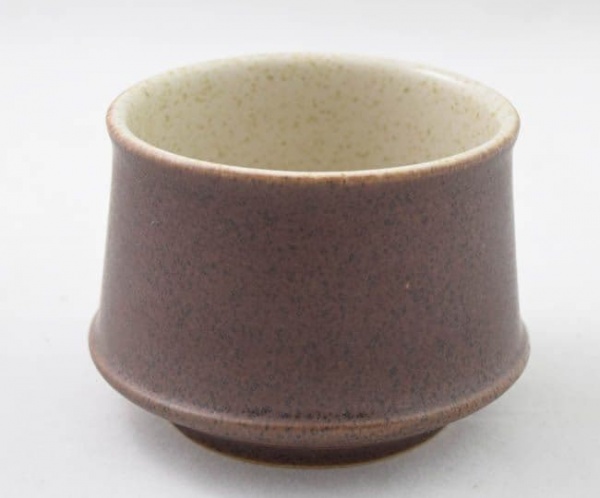 Purbeck Pottery Brown Diamond Open Sugar Bowls