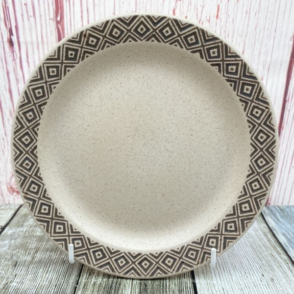 Purbeck Pottery Brown Diamond  Small Tea/Bread & Butter Plate