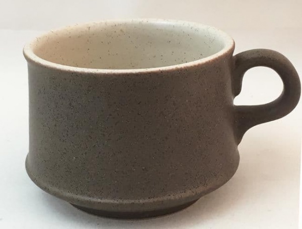Purbeck Pottery Brown Diamond Tea Cups