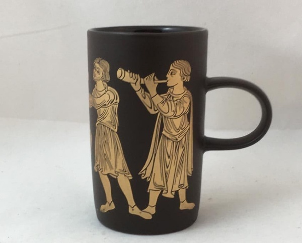 Purbeck Pottery, Medieval Scenes Beakers, Troubadours