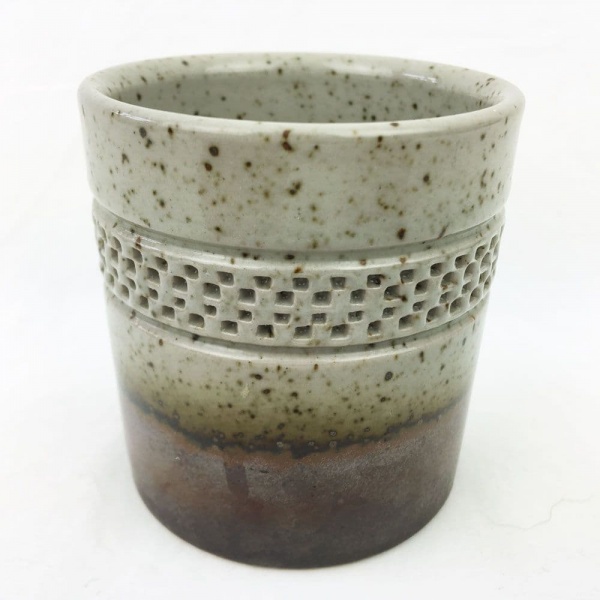 Purbeck Pottery, Portland  Beakers, Enhanced Patterning, Straight Sided