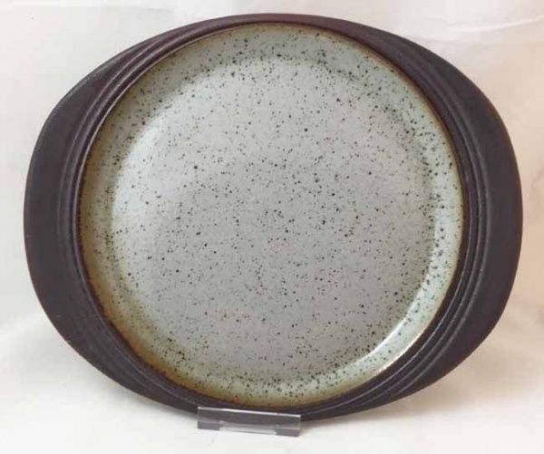 Purbeck Pottery, Portland Pattern, Oval Dinner Plates